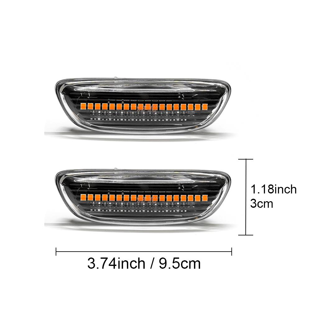 For Kia Ri4 2017-2021 Freddy 2018 K22017 KX3 Car Turn Signal Light LED Side Marker Sequential Blinker LampTurn Signal 2