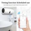 40А Умный WiFi Сенсорный Переключатель Водонагревателя Tuya Smart Life Приложение Таймер Голосовое Управление Стеклянная Панель Настенный Выключатель Питания Черный