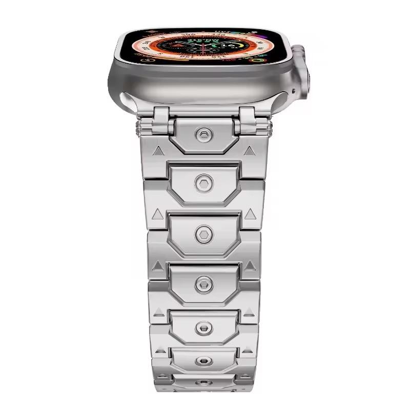Деловой стальной ремешок для Apple Watch Ultra 2 49 мм 10 42 мм 46 Браслет для iWatch 9 8 7 6 5 4 se 45 мм 44 мм 40 38 мм Ремешок