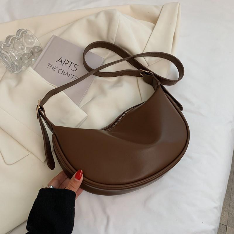 Женская сумка-полумесяц 2025 года с пельменями: Модный корейский дизайн, повседневная модная сумка-мессенджер