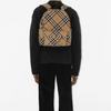 Burberry Двусторонняя молния Передний карман Украшенный Дизайн Рыцаря в Экипировке Полиэстер Рюкзак Маленький Мужской Рюкзак Бежевый 81023541