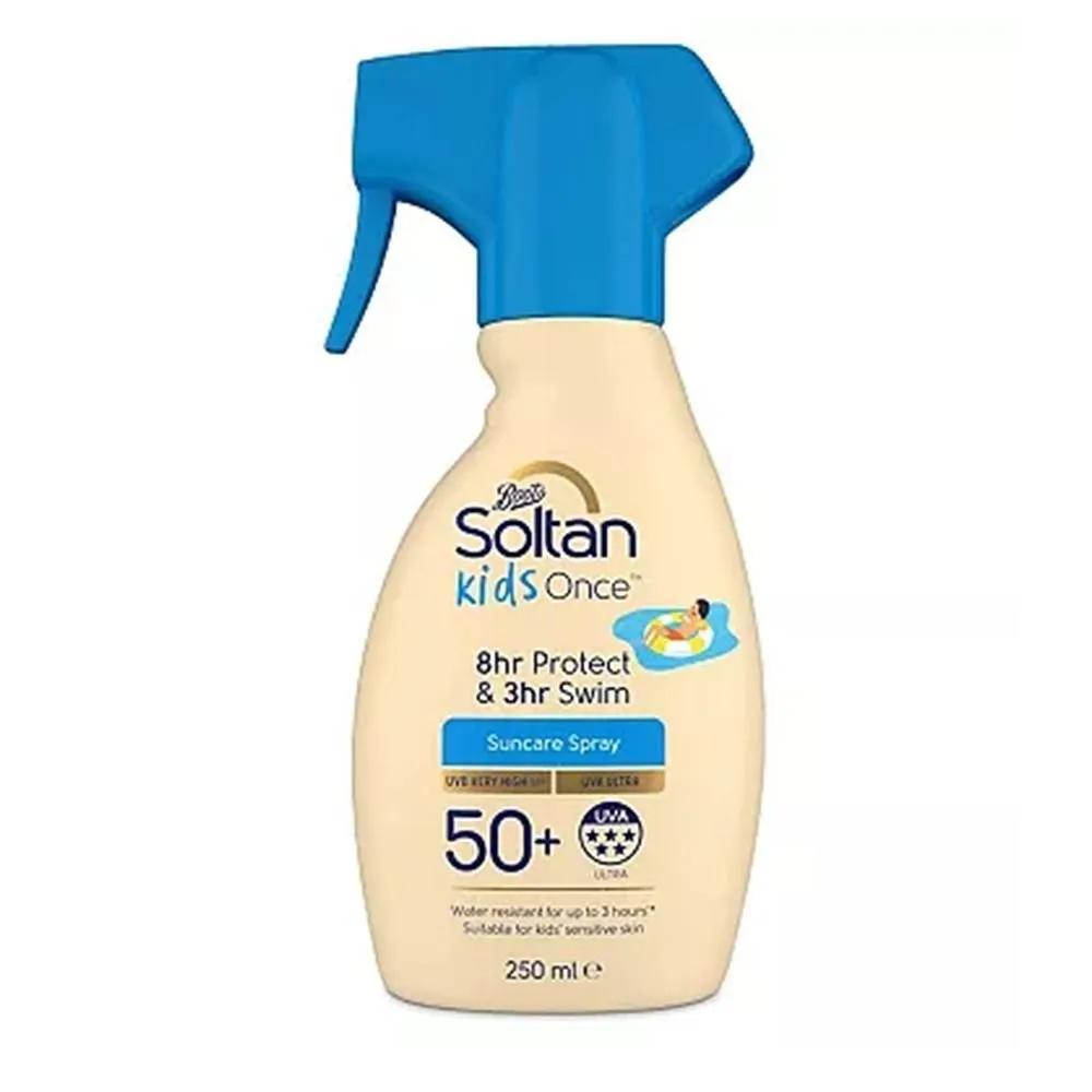 Soltan Kids Спрей с распылителем Once SPF50+ 250 мл 1 Упаковка