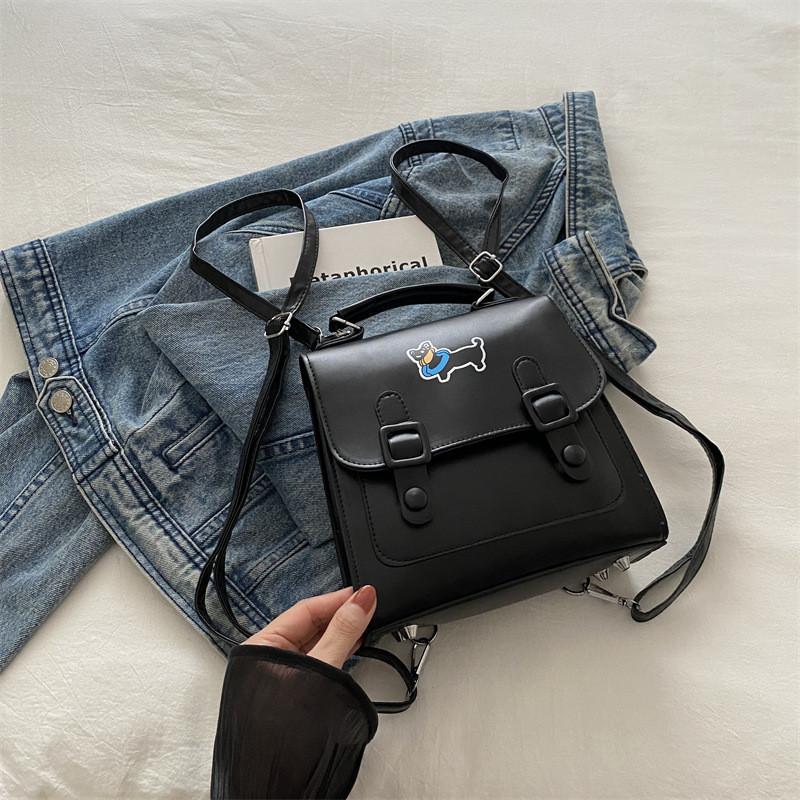 Fashionable Minimalist Backpack For College Students Stylish Unique Design 2024 Black White Blue Brown Colors