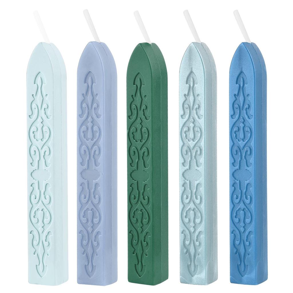 5 шт. восковых печатей, антикварные восковые печатей с фитилем для почтового письма, ретро-винтажная восковая печать, приглашение на свадьбу