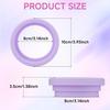Silicone Ring for 30 & 40 oz Stainless Steel Tumbler,Reble Iced Coffee Cup Ring,Durable Drink Sleeve for Cold Beverages, Leak-Proof Lid for Iced