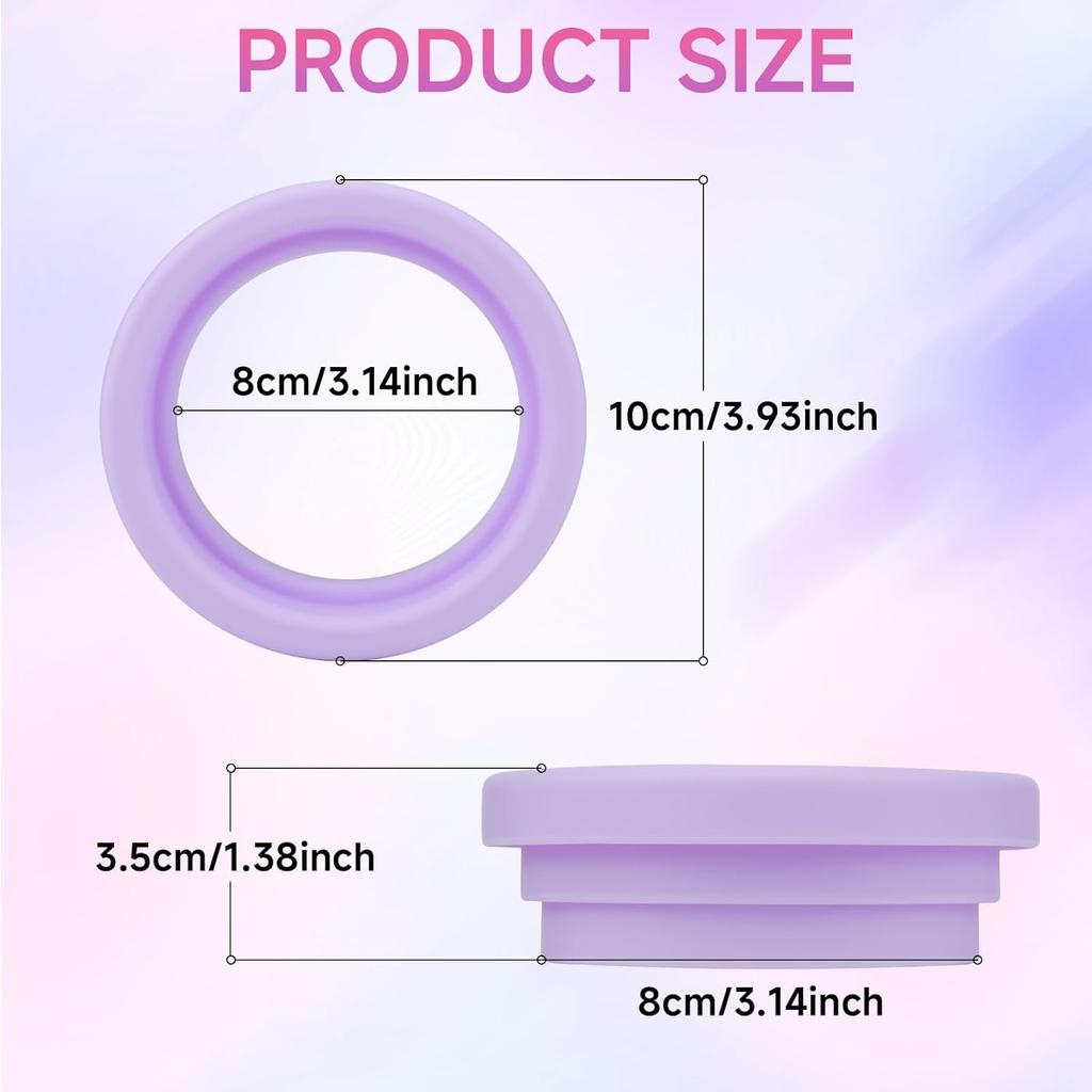 Silicone Ring for 30 & 40 oz Stainless Steel Tumbler,Reble Iced Coffee Cup Ring,Durable Drink Sleeve for Cold Beverages, Leak-Proof Lid for Iced