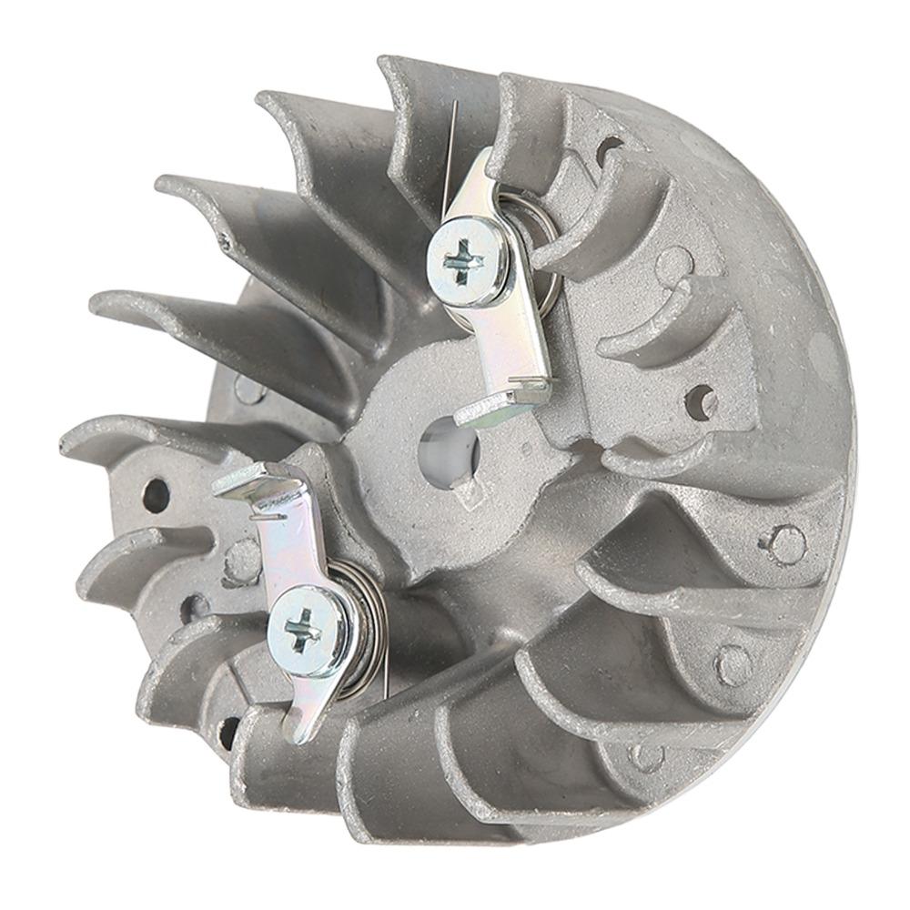 Silver Chainsaw Flywheel Aluminium Alloy Garden Tool Replacement for Husqvarna 137 137e