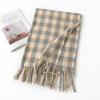 British Style Scarf Women's Winter High  End New Autumn and Winter Thickening Versatile Atmosphere Warm Scarf