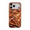 Покрытие Космический Оранжевый 3D Узор Волна Чехол Для iPhone 17 Pro Max 16 15 Air 14 13 12 11 Модная Задняя Крышка Телефона
