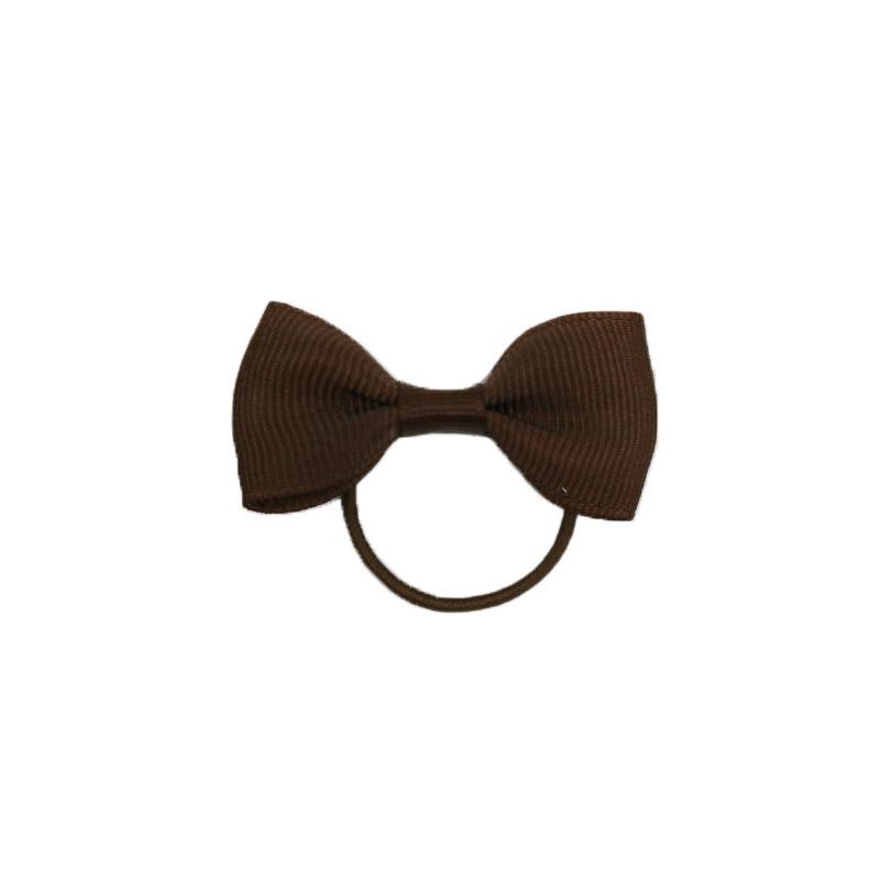 2-дюймовая однотонная резинка для волос с бантом для девочек - лента гросгрейн, резинка