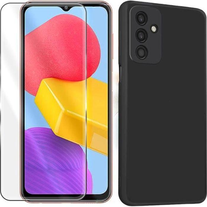 Coque de protection - Yuan Yuan - Samsung Galaxy M13 4G - Silicone Noir - Verre trempé - Ultra-fin 0.26mm
