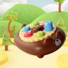 Коричневый медведь Быстрая игра-игрушка для лягушки Портативная консольная игрушка Пузырьковая игрушка для персон Игра-удар кротом для девочек