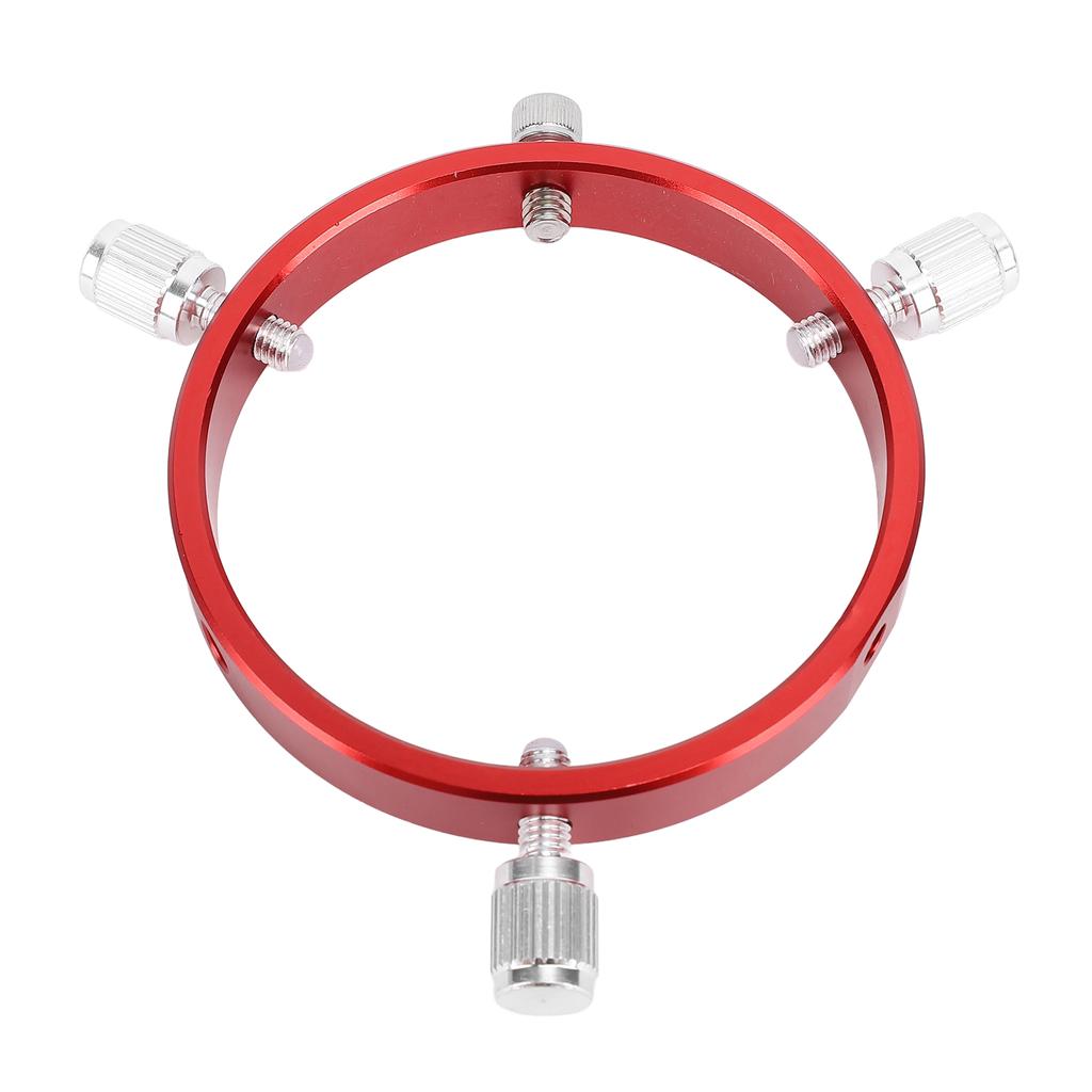 Направляющее кольцо для прицела Комплект Кольцо для искателя 80 мм из алюминиевого сплава с 6 отверстиями и винтами M6 Отверстие для винта 1/4 дюйма для телескопа