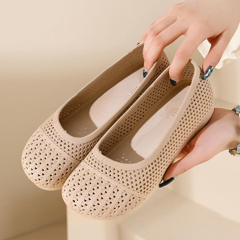 Летний новый стиль, сандалии с перфорированным носком, полые, противоскользящие, для ношения на улице, дышащая белая обувь, универсальная пляжная обувь на плоской подошве