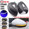 2x For Volkswagen VW Golf 6 Golf MK6 GTI 6 R Line Touran VI R20 Dynamic LED Turn Signal Lights Side Mirror Indicator