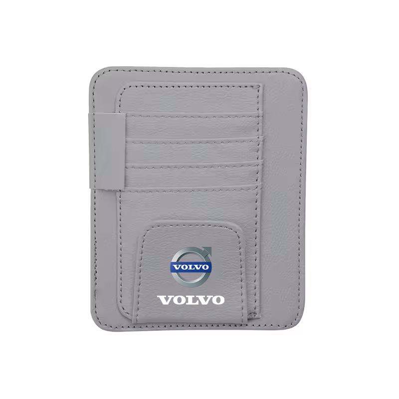 For Volvo XC90 XC60 V50 S60 V70 V60 V40 S90 olestar AWD XC40 S80 T6 Car Sun Visor Ticket Storage Bag Card Bag Sunglasses Holder