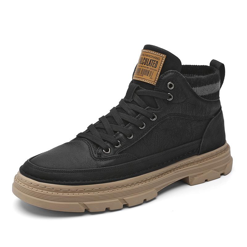 Туфли мужские осенне-зимние новинки 2025 года ретро ботинки Martin мужские ботинки модные уличные корейская версия уличной модной обуви для мужчин