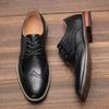 Модные Британские Классические Мужские Броги Деловые Мужские Туфли Ручной Работы Нарядные Кожаные Туфли Оксфорды Роскошные Социальные Мужские Туфли Большого Размера 39-50