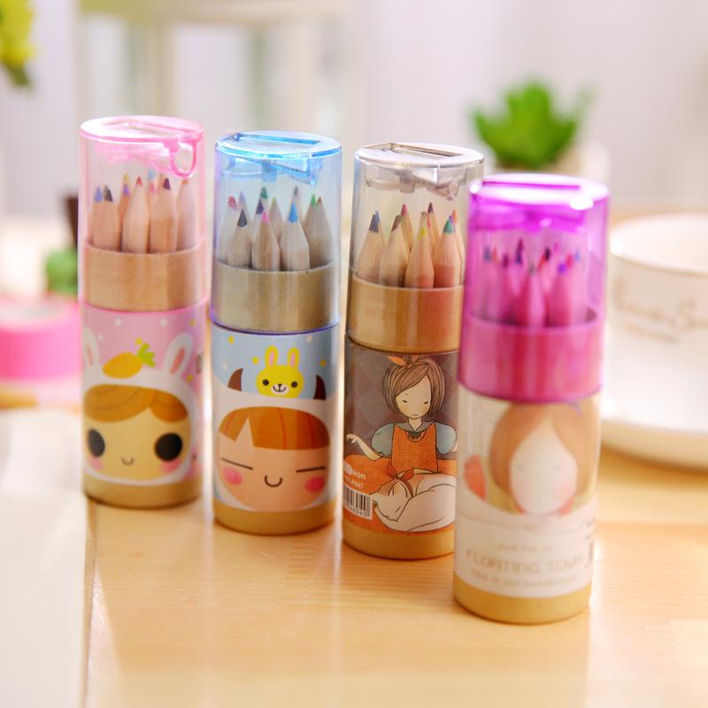 Constellation Girl 12-Color Cute Colored Pencils Set for Students