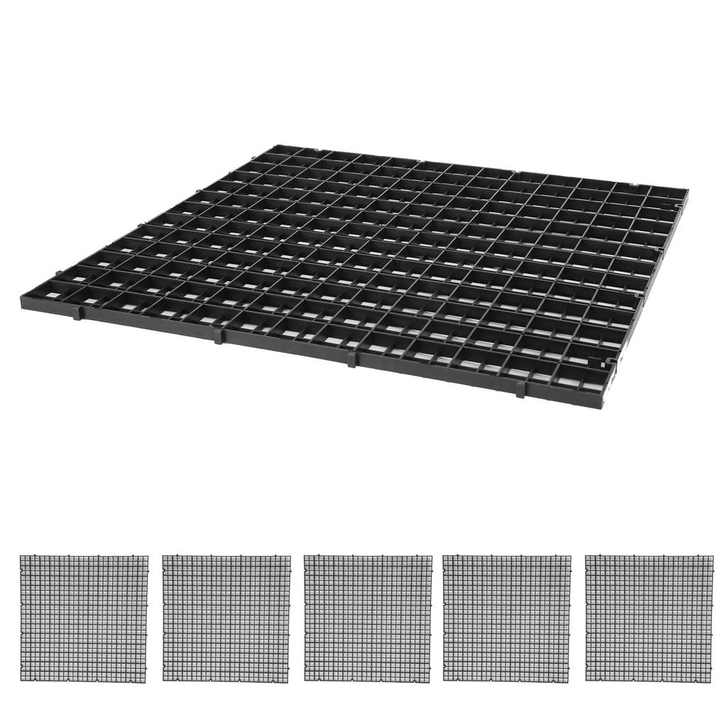 6Pcs Aquarium Fish Tank Isolation Bottom Filter Grid Plate Dividers Crate Cutting Splicing