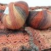 5 Rolls 50g/ball Worsted Section-dyed Rainbow Yarn 100% Pure Wool Yarn for DIY Hand Knitting Crochet Shawl Scarf Thread