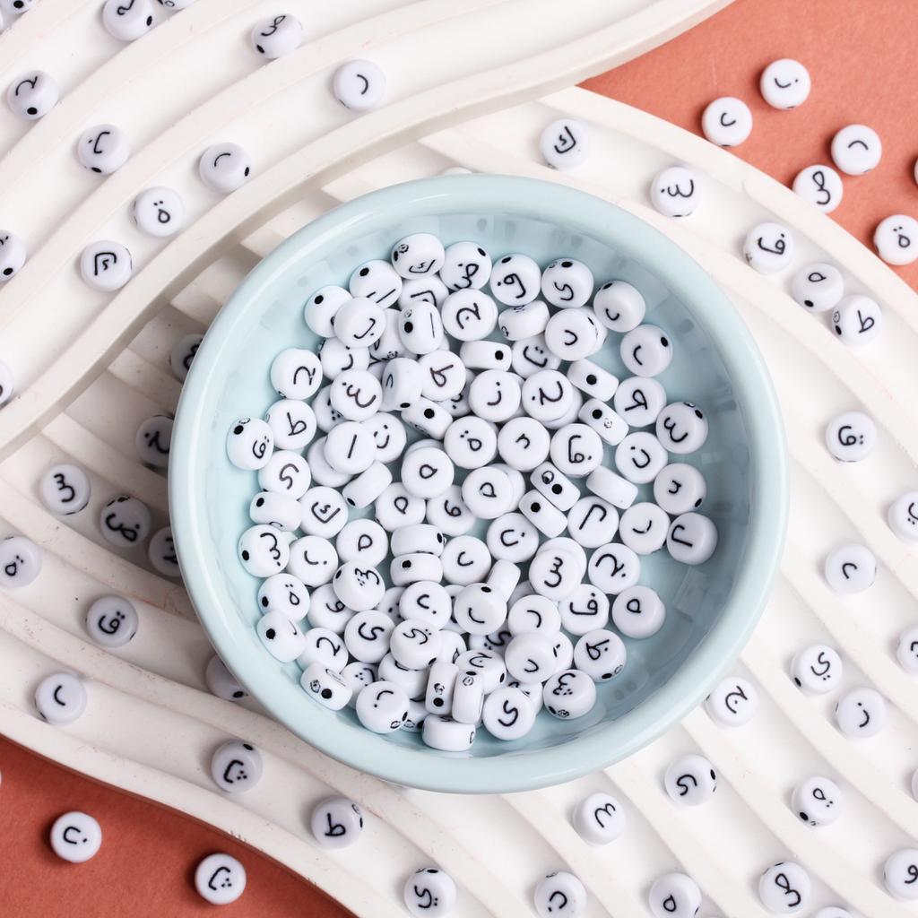 6,5 мм бусины акриловые ручной работы круглые подарки своими руками арабские модные ожерелья ювелирные изделия 50 шт аксессуары браслет