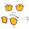 UV400 Square Round Sunglasses Unique Men Punk Sun Glasses Trendy Ocean Lens Shades  for Women