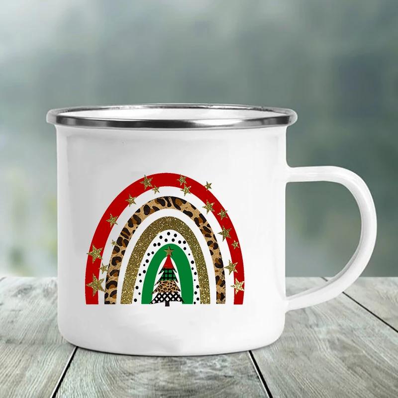 Лучший друг Печать Креативный Ретро Чай Сок Молоко Эмалированная Чашка Кофейная Кружка Вино Напитки Чашки Кемпинг Подогреваемая Посуда Для Питья Кружки Лучшие Подарки