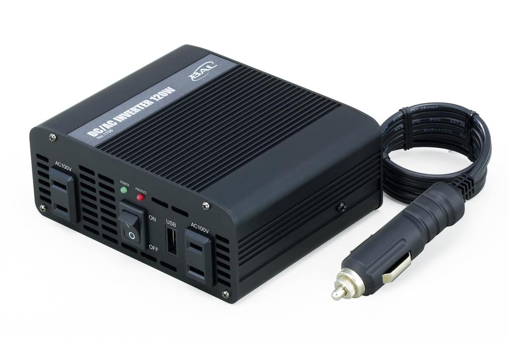 3-сторонний инвертор BAL, только для транспортных средств DC12V, Номинальная выходная мощность: 120 Вт, Нет. 1756 г.
