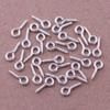100 Pcs Silver Plated Screw Eye Bolt Pin Peg Jewelry Making Findings Craft DIY Tool