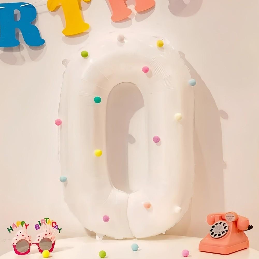 White Number 0-9 Balloons 32 Inch Birthday Party Decorations  Celebrating Birthdays
