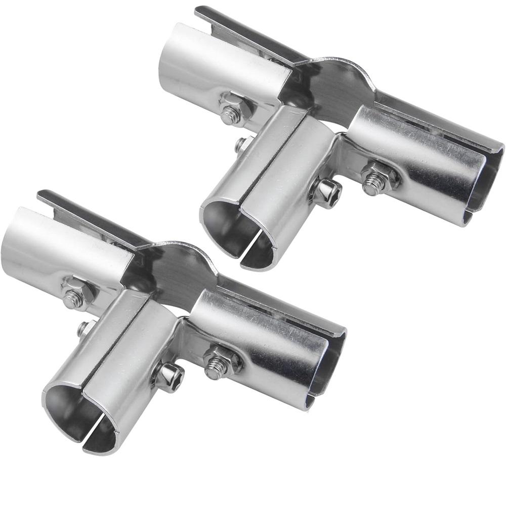 6 комплектов Т-образных зажимов, нержавеющая сталь, серебристый, трубные зажимы, внешний диаметр 1", 25 мм