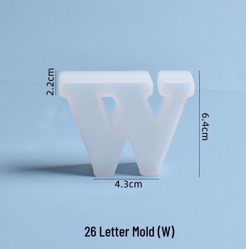 Crystal Epoxy Silicone Molds: 26 English Letters for Creative DIY Ornaments and Decorations