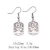 Graduation Kawaii Earrings Plant Tree Of Life Drop & Dangle Earring Art Supplies Long Earrings For Women