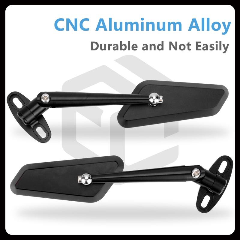Racing Motorcycle Rearview Mirror for Aprilia RS50 / RS125 / RS660 / RS457 / RSV4 Has Anti-glare Function CNC Aluminum Alloy