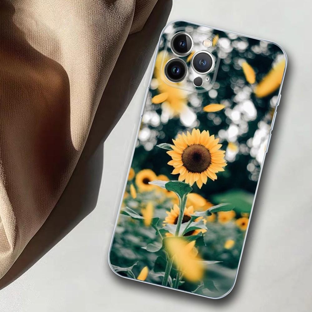 Sunflower Phone Case For iPhone 14 11 12 13 Mini Pro XS Max Cover 6 7 8 Plus X XR SE 2020 Funda Shell