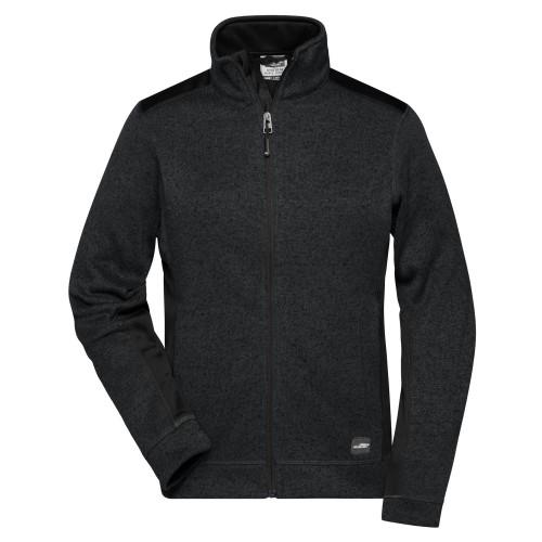 James and Nicholson Womens/Ladies Knitted Work Fleece Jacket
