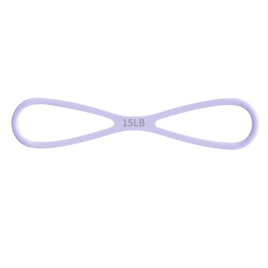 Эспандер-восьмерка Лента сопротивления для упражнений Рука Плечо Растяжка Силовые тренировки Фитнес Эластичный ремень 15/25/35 фунтов Мужчины Женщины Нескользящий силиконовый трос натяжения