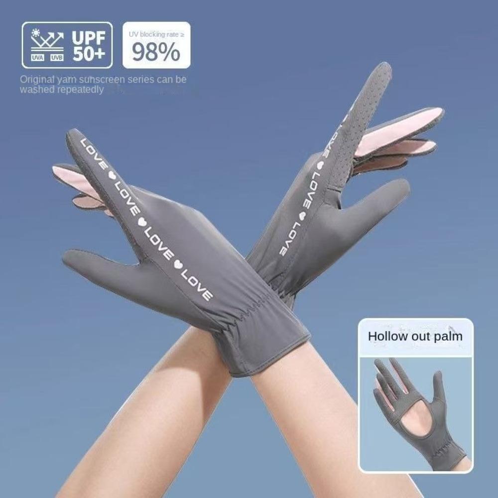 Anti-Skid Women's Summer Gloves Fishing Gloves  for Outdoor Sports Driving Cycling Fishing