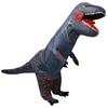 New King Tyrannosaurus Rex Cosplay Dinosaur Kigurumi Inflatable Fun Costume for Halloween Costume, Overalls, Adult, (Gray)