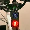 1/2 шт. Мини-светофор брелок электрический миниатюрный дорожный брелок держатель для ключей