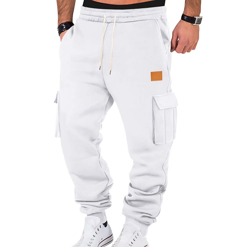 Men's Winter Sports Casual Pants Men's Sports Multi Pocket Work Pants Sweatpants