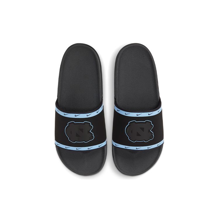 Nike Мужские кроссовки OffCourt Slide UNC черные Valor-Blue College-Navy DD0552-001