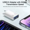USB-накопитель для зарядки флэш-памяти 2-в-1, адаптер с высоким уровнем передачи данных, скорость передачи данных 5 Гбит/с, стабильная до 8-контактного разъема USB 3