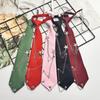 Japanese Punk Necktie Star Chain Neck Tie Student Uniform Adjustable Pre Tied Neck Tie Shirt Collar Neckwear for Women