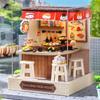 CUTEROOM Dollhouse, Miniature Decoration Handmade DIY Kit, Wooden Dollhouse Kit, Easy To Assemble Miniature House for Beginners, Includes LED Light,