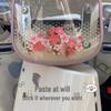 3D Peach Blossom Car Tail Sticker - Electric & Tricycle Decoration