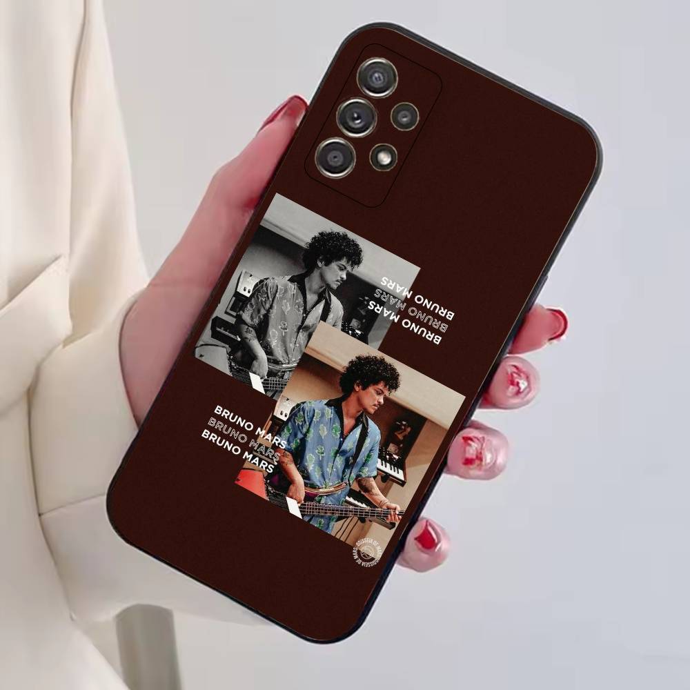 Чехол для телефона певца Бруно Марса Для Samsung S25,S24,S21,S22,S23,S30,Ultra,S20,Plus,Fe,Lite,Note,10, Черный чехол
