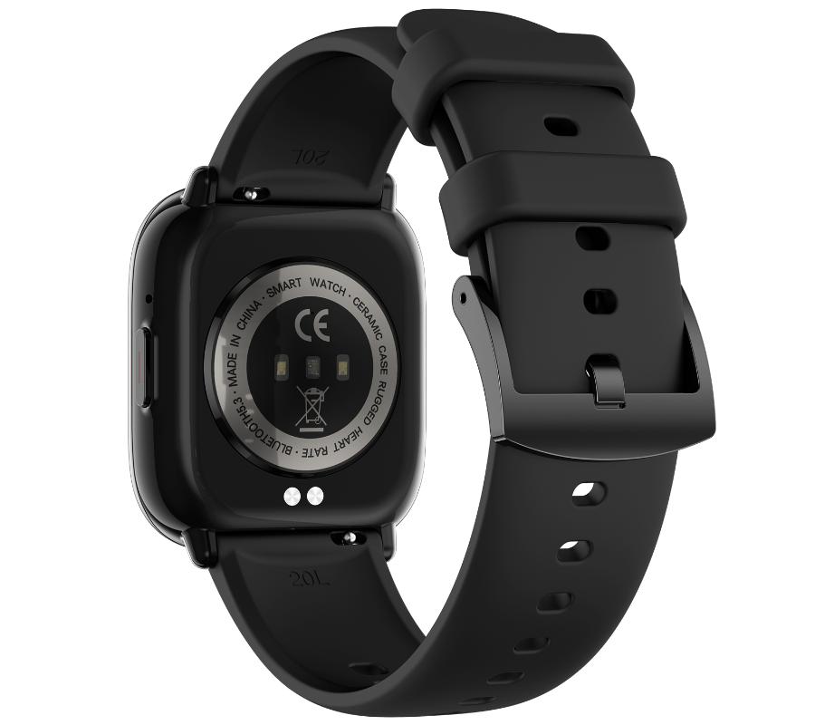 Smartwatch Rubicon Rncf31 Czarny /Czarny Silikon
