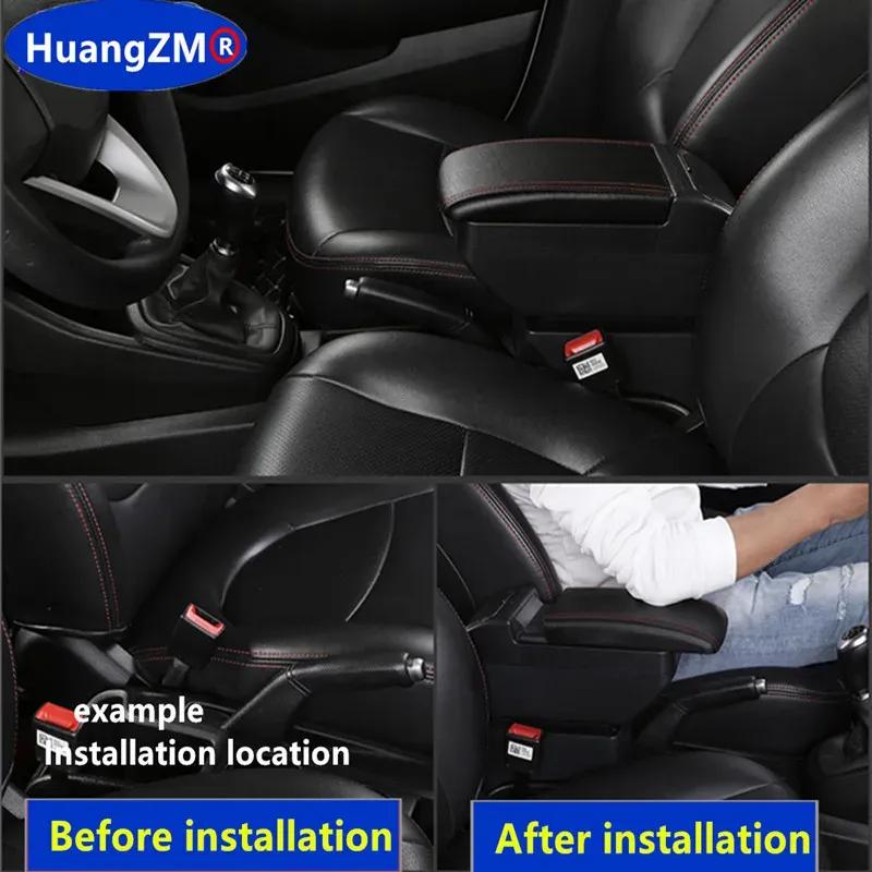Universal Car Armrest Box Universal Center Centre Console Armrest Large space Central Store Content box with cup holder ashtray